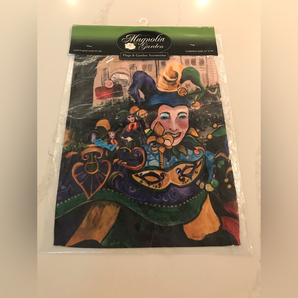 Decorative Garden Flag Madri Gras